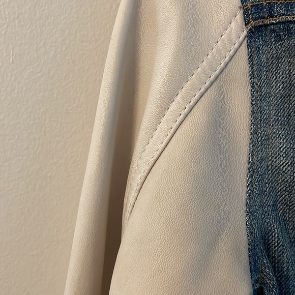 Rag & Bone denim jacket with leather sleeves - Picture 9 of 10